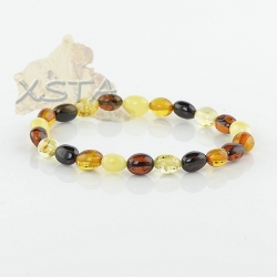 Amber bracelet mix olive